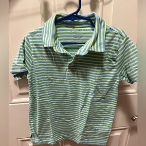Crewcuts Kids performance Polo Shirt 6-7 Blue Green